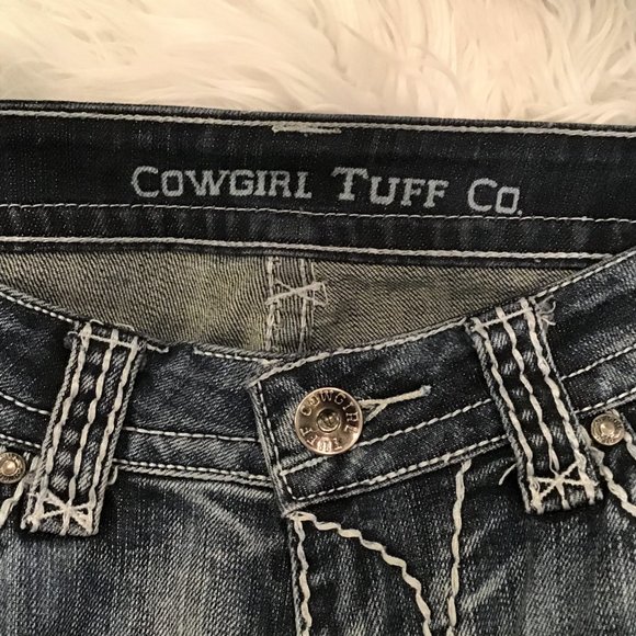 Cowgirl Tuff Women's Sequin Cross Jeans - Picture 6 of 7